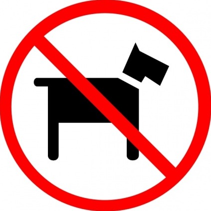 Risultati immagini per divieto ingresso cani